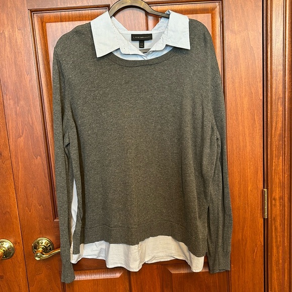 Lane Bryant Tops - Lane Bryant gray sweater/shirt size 18/20 top